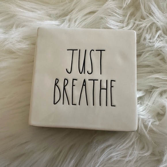 Rae Dunn Other - Rae Dunn Just Breathe Paperweight Block